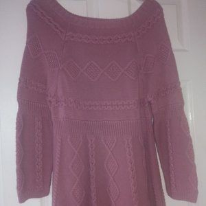 Rose Pink Tunic Sweater